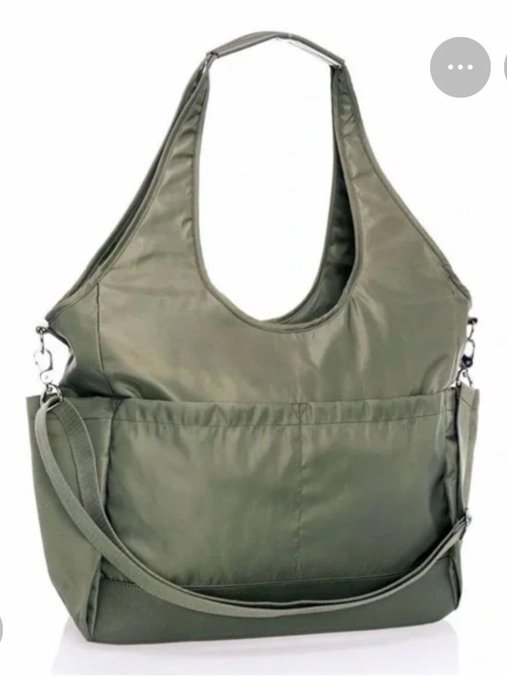 thirty-one Olive Green Convertible Tote with Shoulder Strap